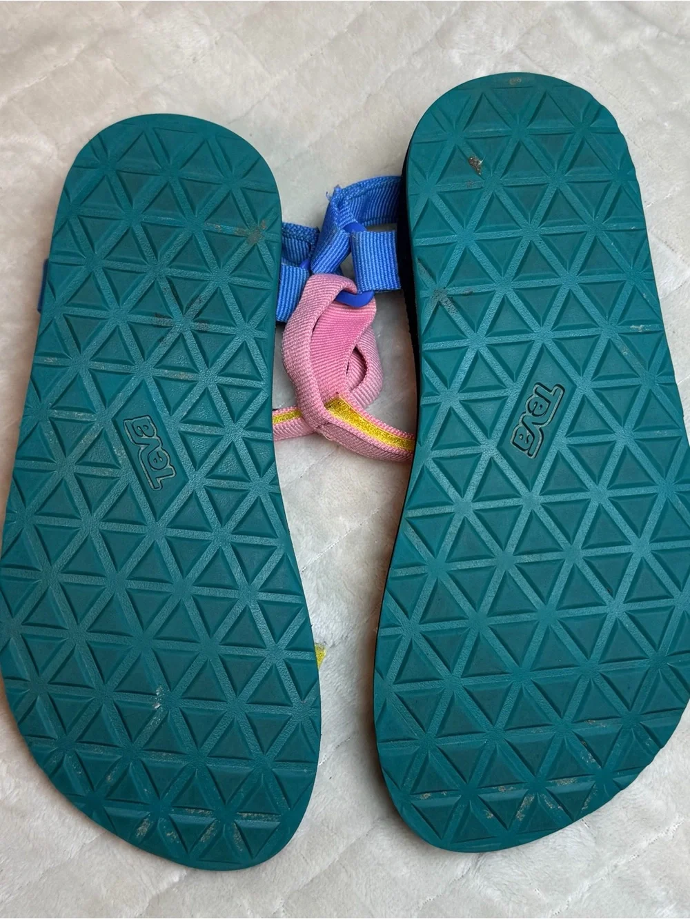 Teva Original Universal Kids 4 90s Multi Sport Sandals Colorblock - Picture 3 of 15